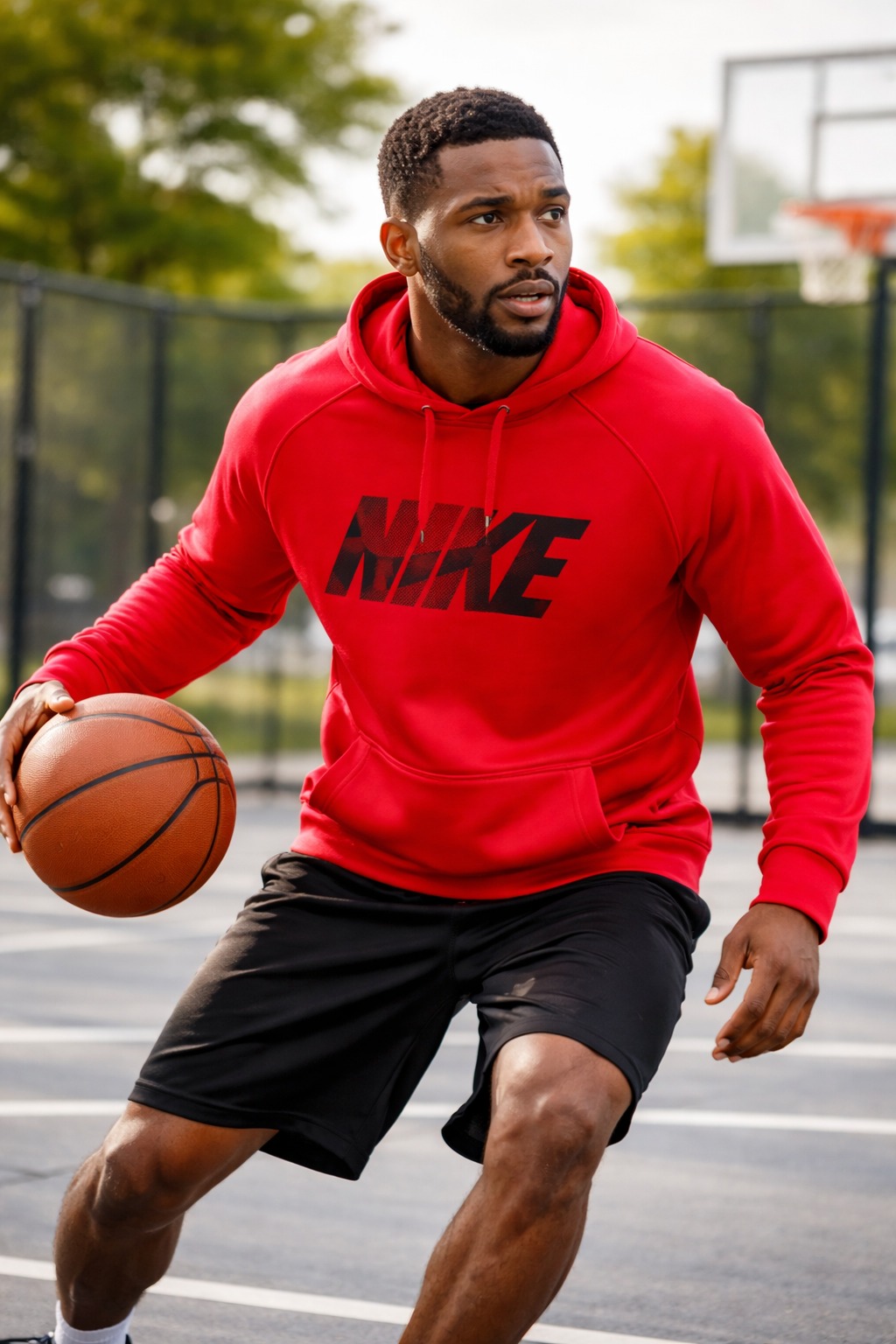 Áo Hoodie Chính Hãng - Nike Therma Fit Hoodie 'Red' - DM8661-657