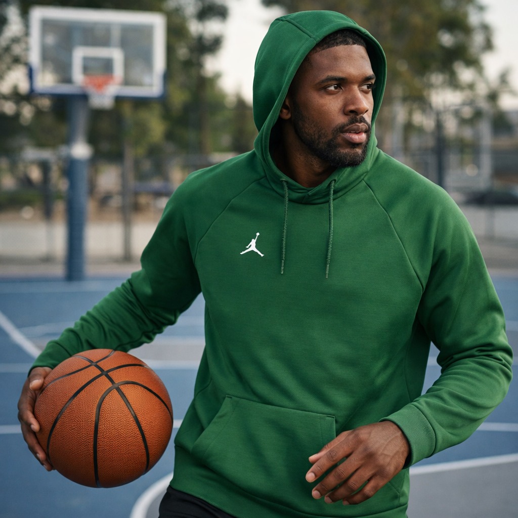 ÁO HOODIE - Áo Hoodie Nike Air Jordan Alpha Therma Pullover Hoodie 'Green' - AR4311-341