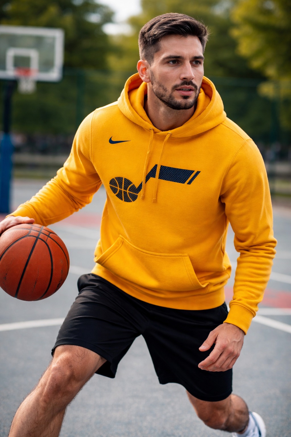Áo Hoodie Chính Hãng - Nike Men's Utah Jazz Nike 'Gold' - AV6569-717