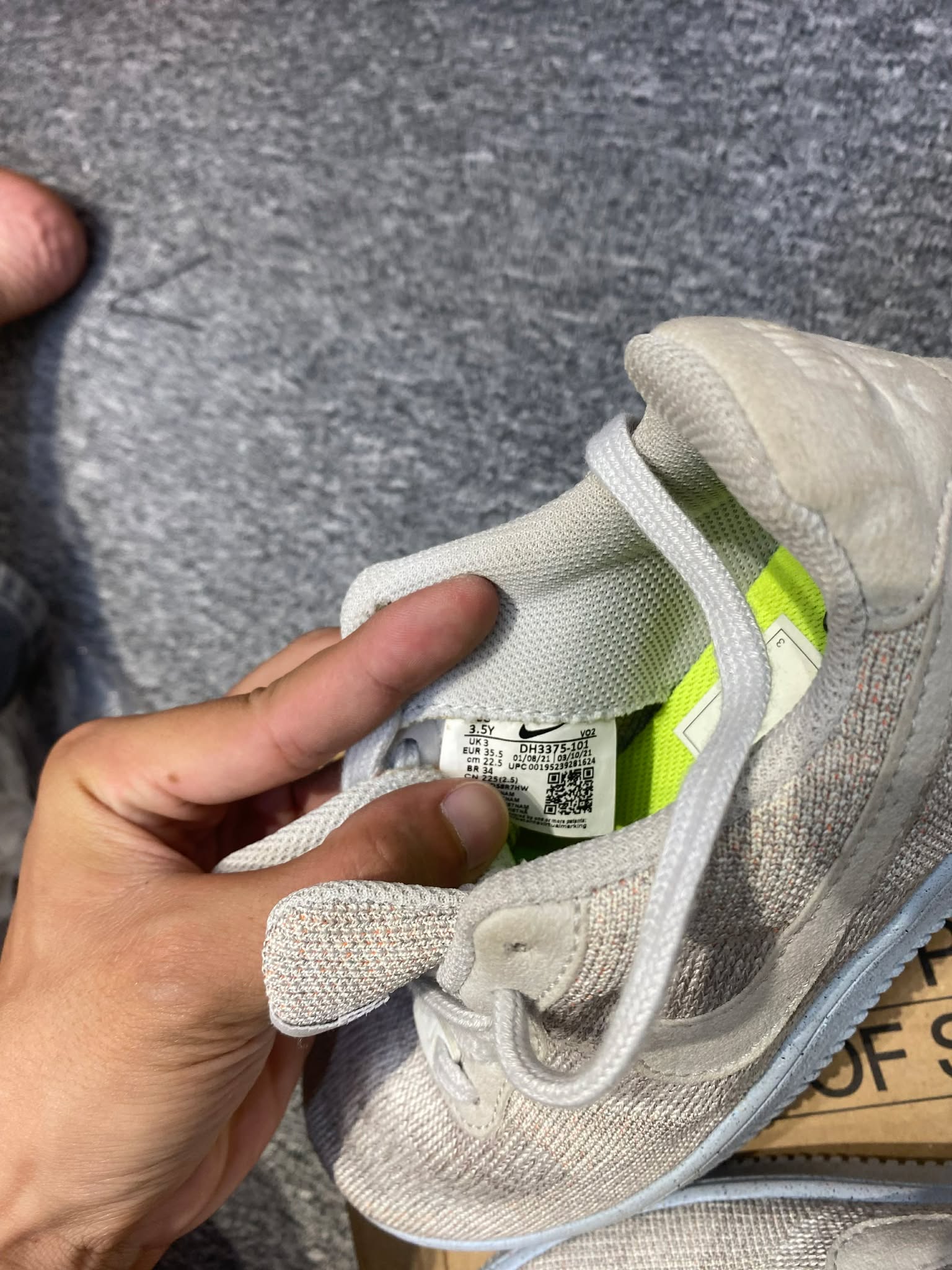 Giày Casual Chính Hãng - Nike Air Force 1 Crater Flyknit 'White Chambray Blue'- DH3375-101