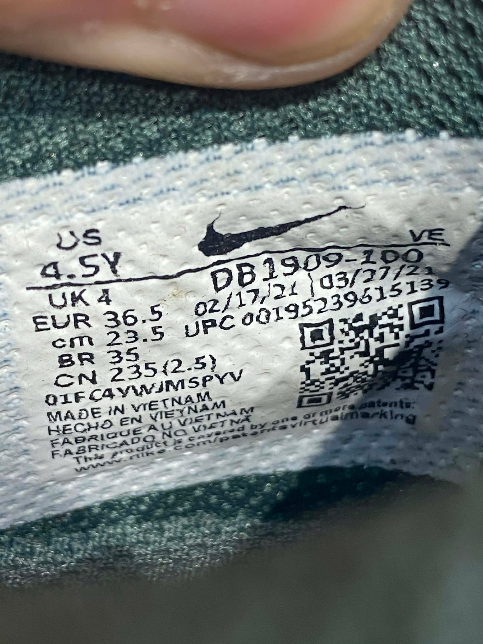 Giày Casual Chính Hãng - Nike Dunk Low SE GS 'Sail Multi Camo' - DB1909-100