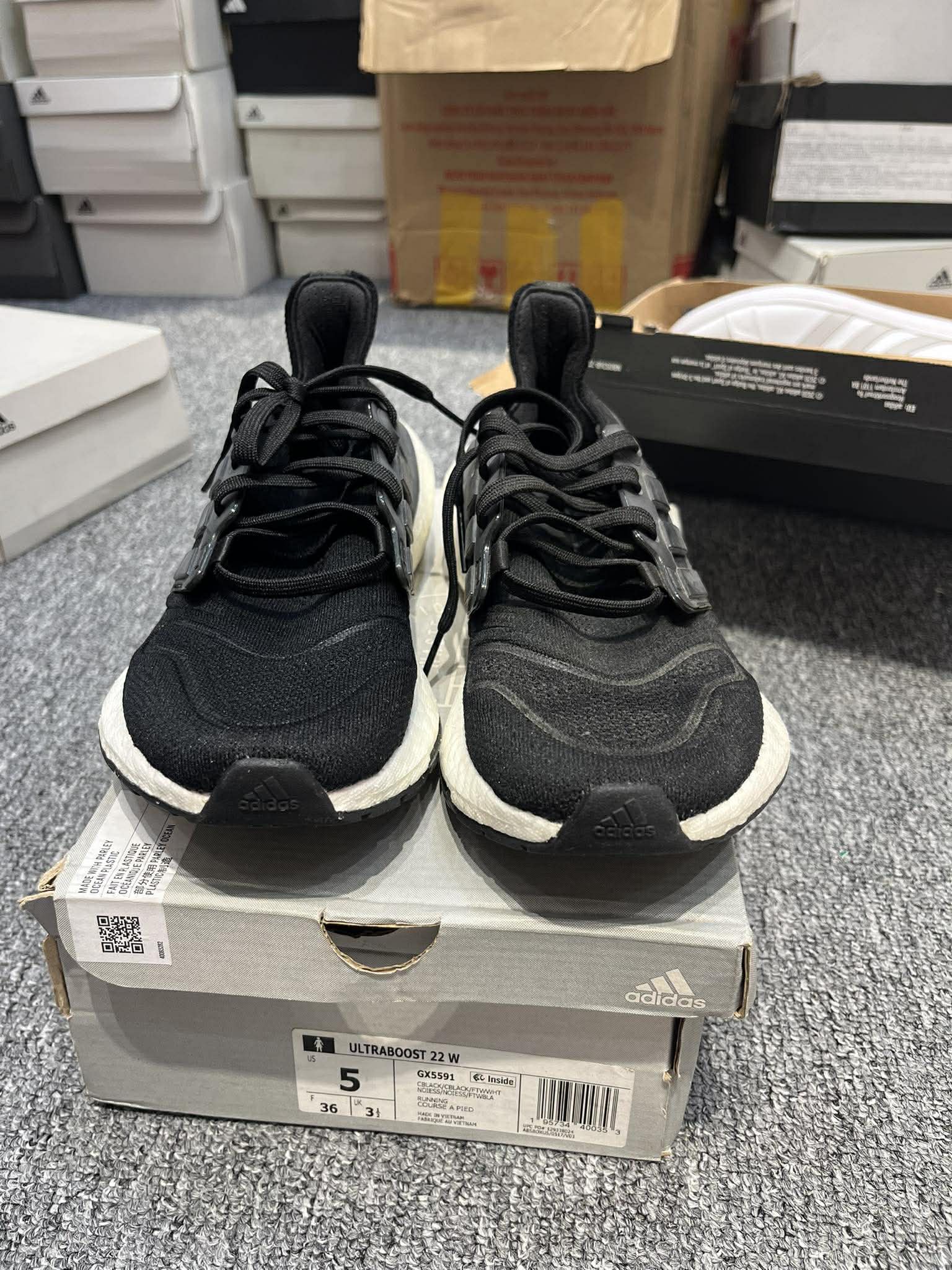 Giày Casual Adidas Chính Hãng ULTRABOOST 22 Black - GX5591