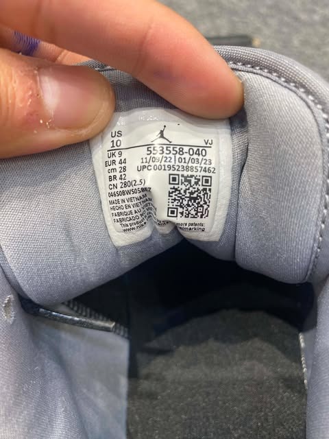 Giày Casual Chính Hãng - Nike Air Jordan 1 Low 'Smoke Grey V3' - 553558-040