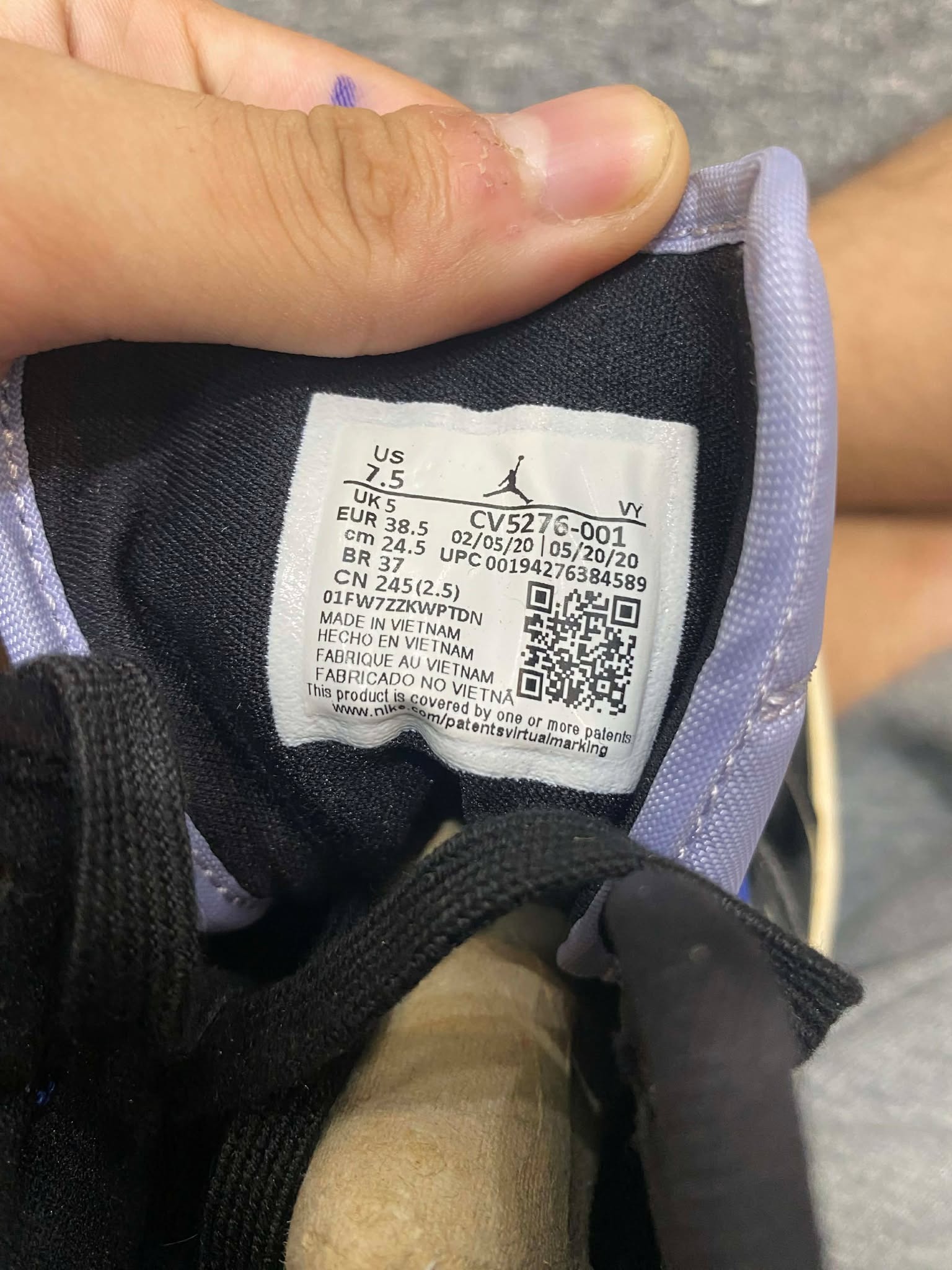 Giày Casual Chính Hãng - Nike Air Jordan 1 Mid 'Multi Patent' - CV5276-001