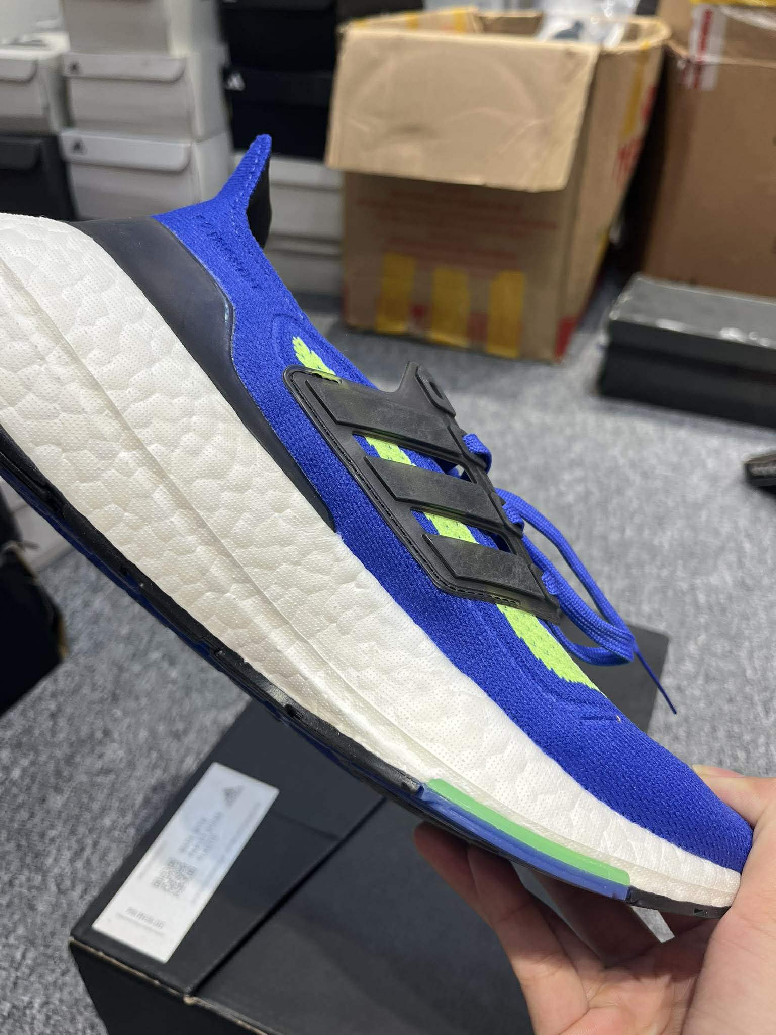 Giày Casual Chính Hãng - Adidas Ultraboost 21 'Sonic Ink Screaming Green' - S23873