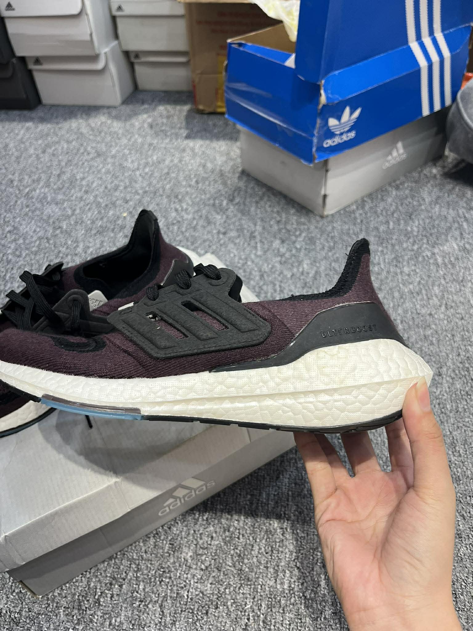 Giày Casual Chính Hãng - Adidas Ultraboost 22 Shoes ‘Shadow Maroon’ - GY7289