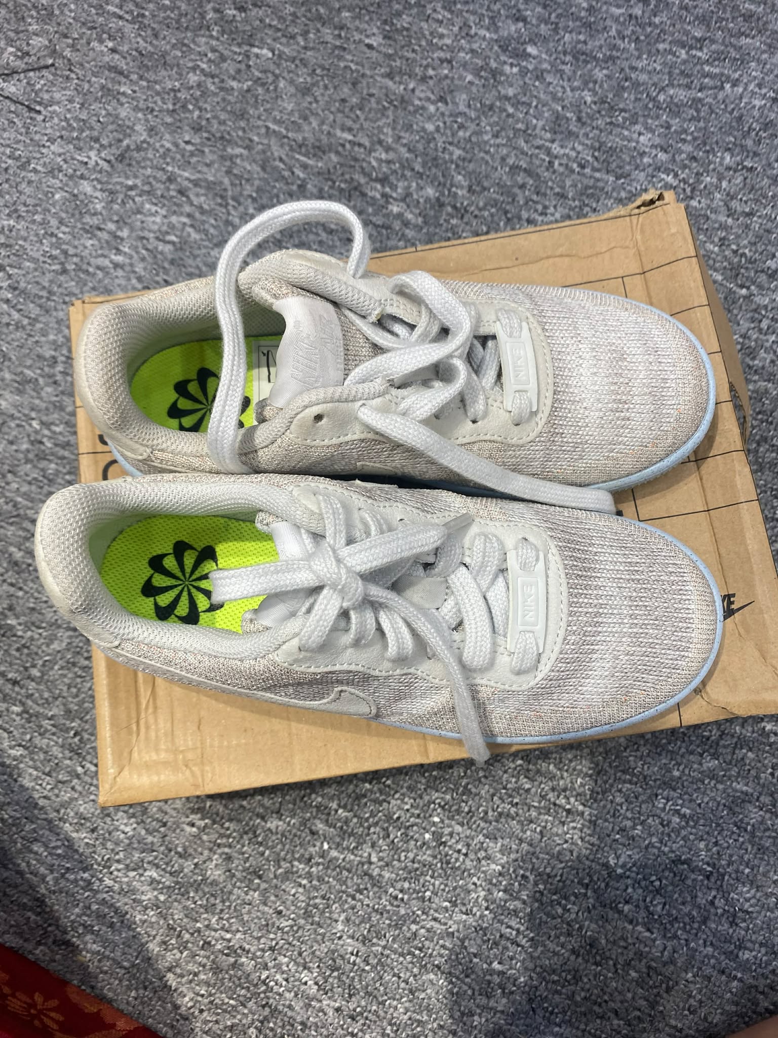 Giày Casual Chính Hãng - Nike Air Force 1 Crater Flyknit 'White Chambray Blue'- DH3375-101