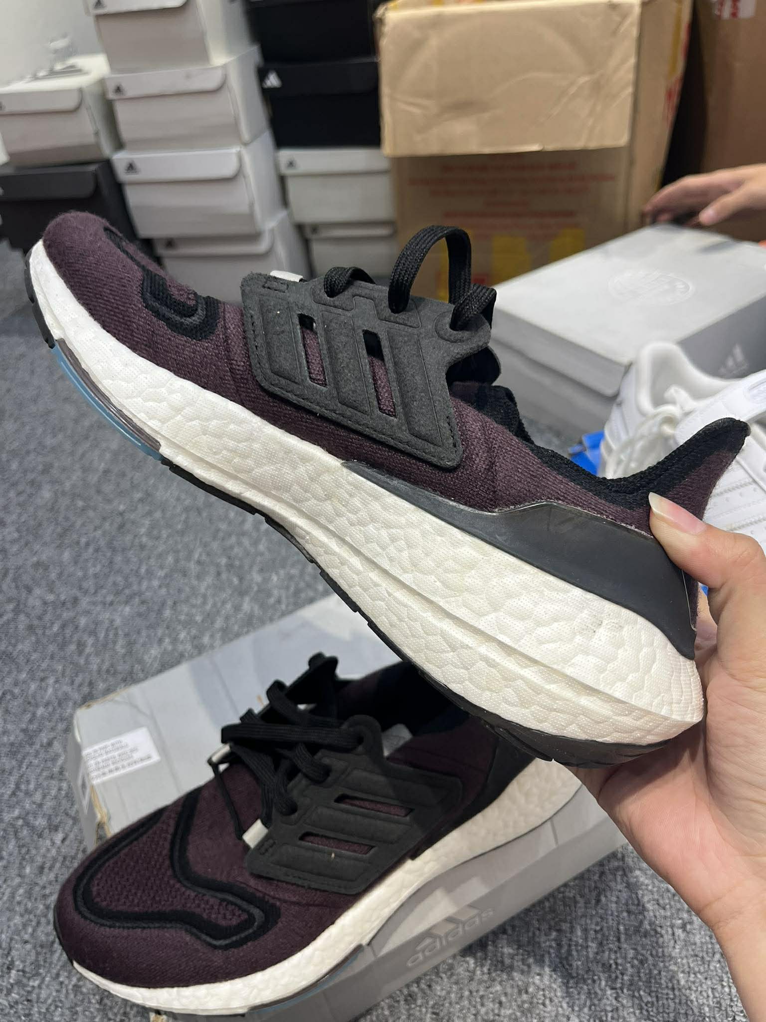 Giày Casual Chính Hãng - Adidas Ultraboost 22 Shoes ‘Shadow Maroon’ - GY7289
