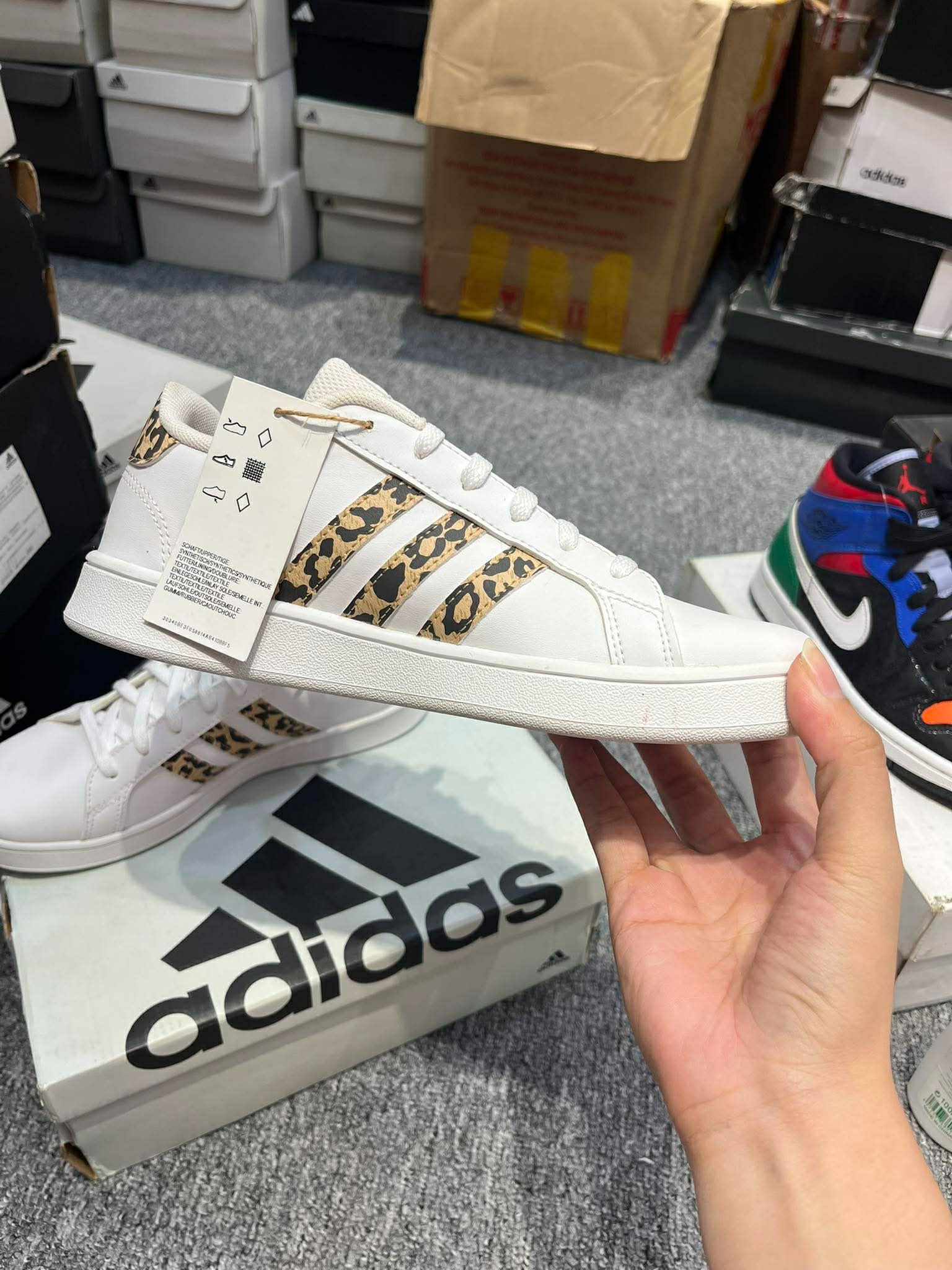 Giày Casual Chính Hãng - Adidas Nữ Grand Court K 