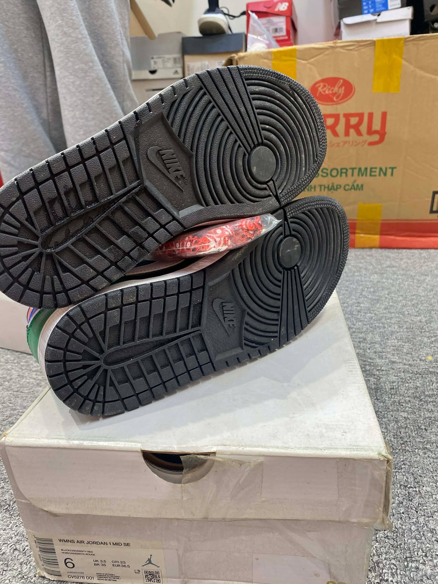 Giày Casual Chính Hãng - Nike Air Jordan 1 Mid 'Multi Patent' - CV5276-001