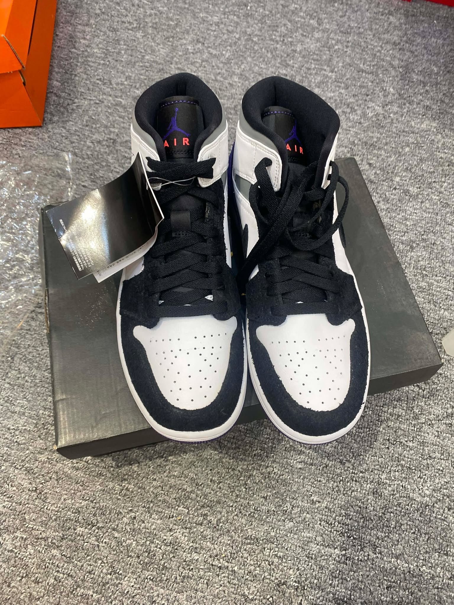 Giày Casual Chính Hãng - Nike Air Jordan 1 Mid SE ‘Varsity Purple’ - 852542-105