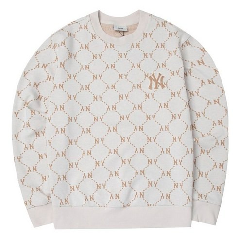 Áo Sweater Chính Hãng - MLB Sweatshirts Jacquard Dia Monogram NY Cream - 3AMTM0141-50CRS