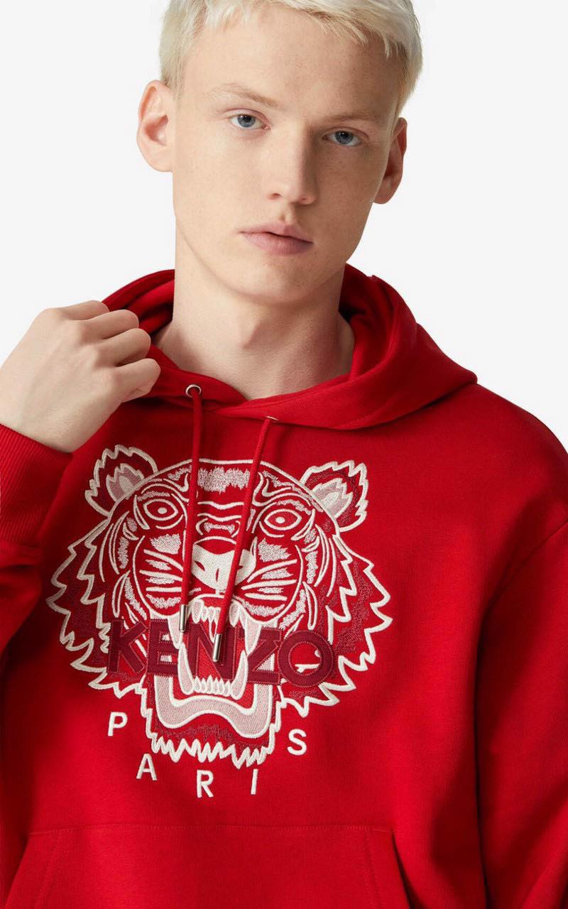 Áo Hoodie Nỉ Da Cá Kenzo Two-tone Tiger Hoodie 