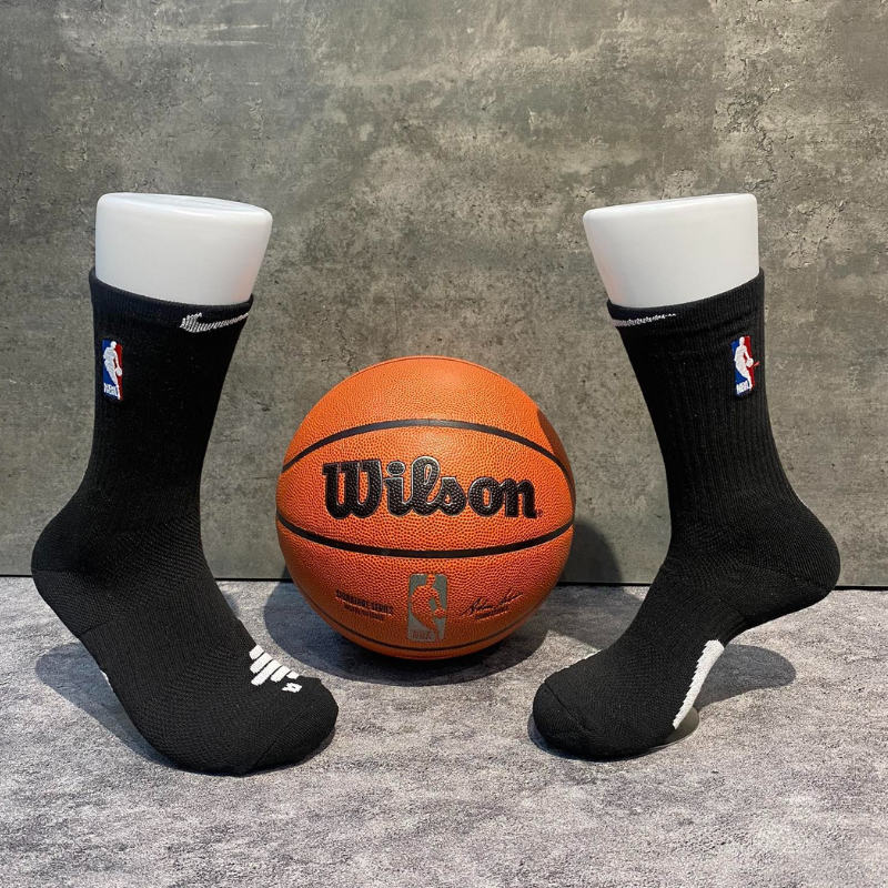Phụ Kiện Chính Hãng - Tất Bóng Rổ Nike Training NBA  Elite Crew 'Đen/Trắng' (1 đôi) - SX7588-01