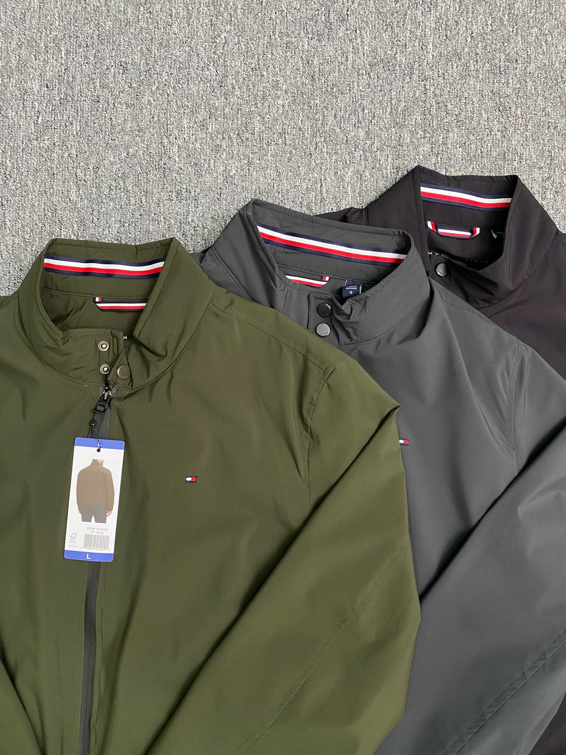 Áo Khoác Chính Hãng - Tommy Hilfiger Men's Stand-Collar Jacket 2 Lớp 