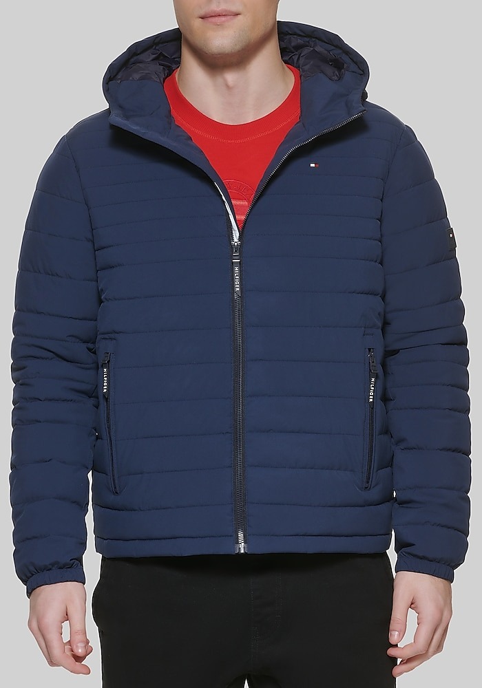 Áo Khoác Chính Hãng - Tommy Hilfiger Lightweight Softshell Jacket 'Dark Navy' - B0DJQMX7HK-NVY