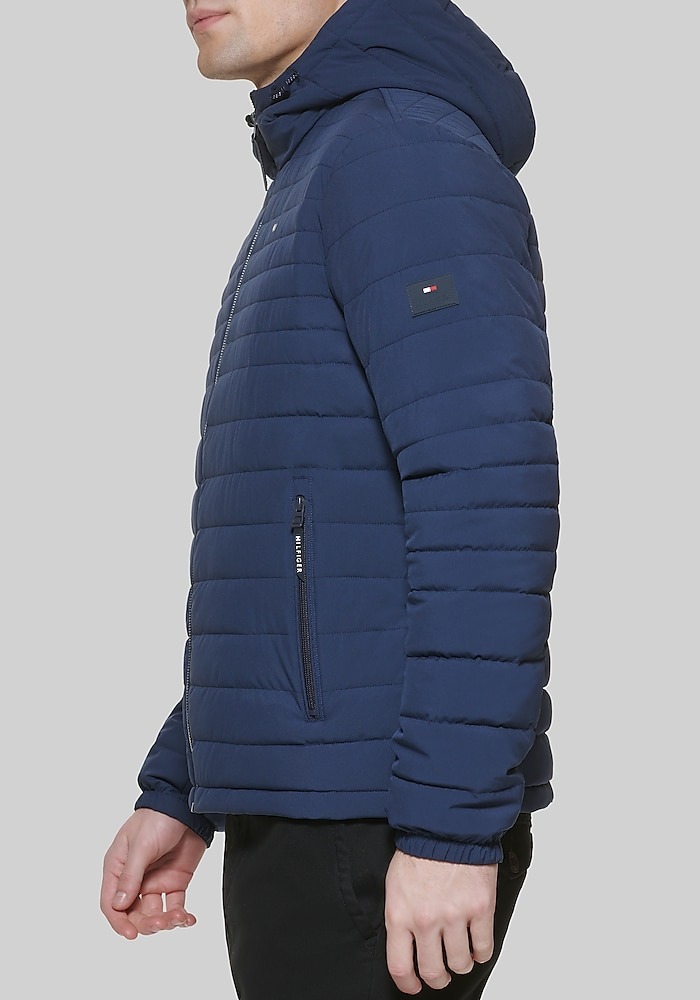 Áo Khoác Chính Hãng - Tommy Hilfiger Lightweight Softshell Jacket 'Dark Navy' - B0DJQMX7HK-NVY