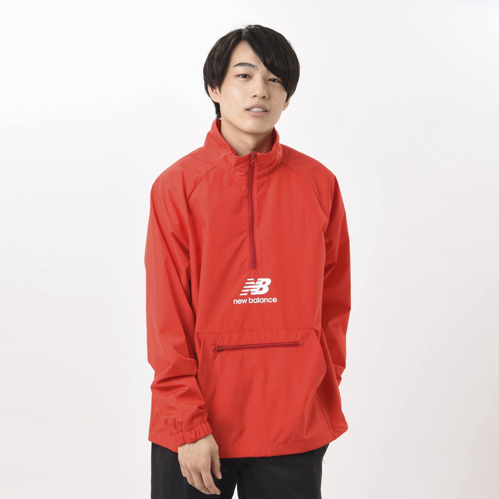 Áo Hoodie Gió New Balance Essential Anorak Jacket 'Red'