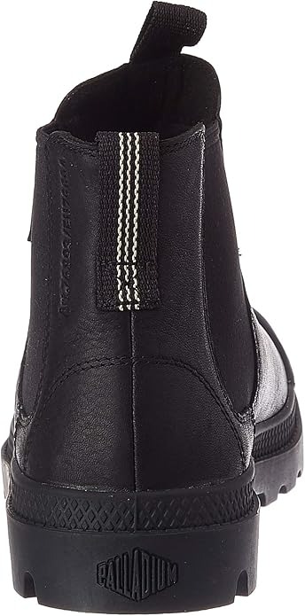 Giày Casual Chính Hãng - Palladium Men's Pampa Chelsea Leather Boot 'Black' -  B0881QCGBV