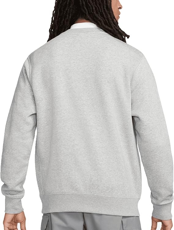 Áo Sweater Chính Hãng - Nike Club Graphic Grey Crew Neck 