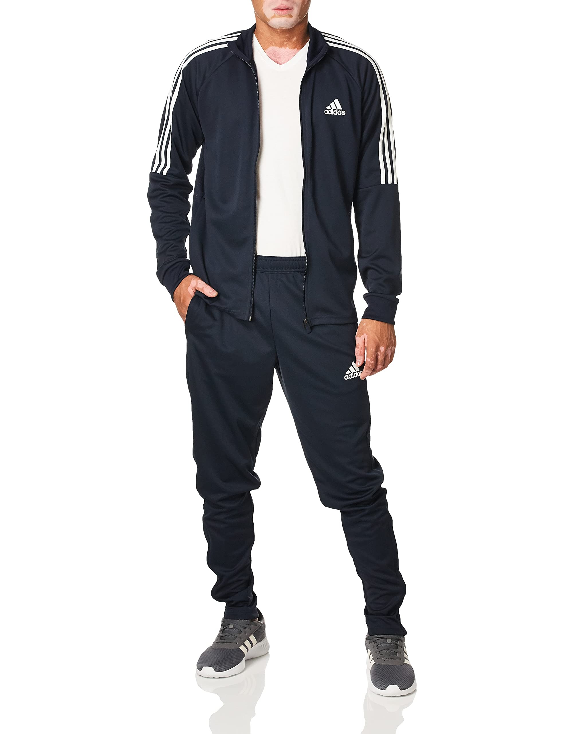 Bộ Thể Thao Nam Chính Hãng - Adidas Aeroredy Sereno Cut 3 - Stripes Track Suit ''Navy'' - GT8802