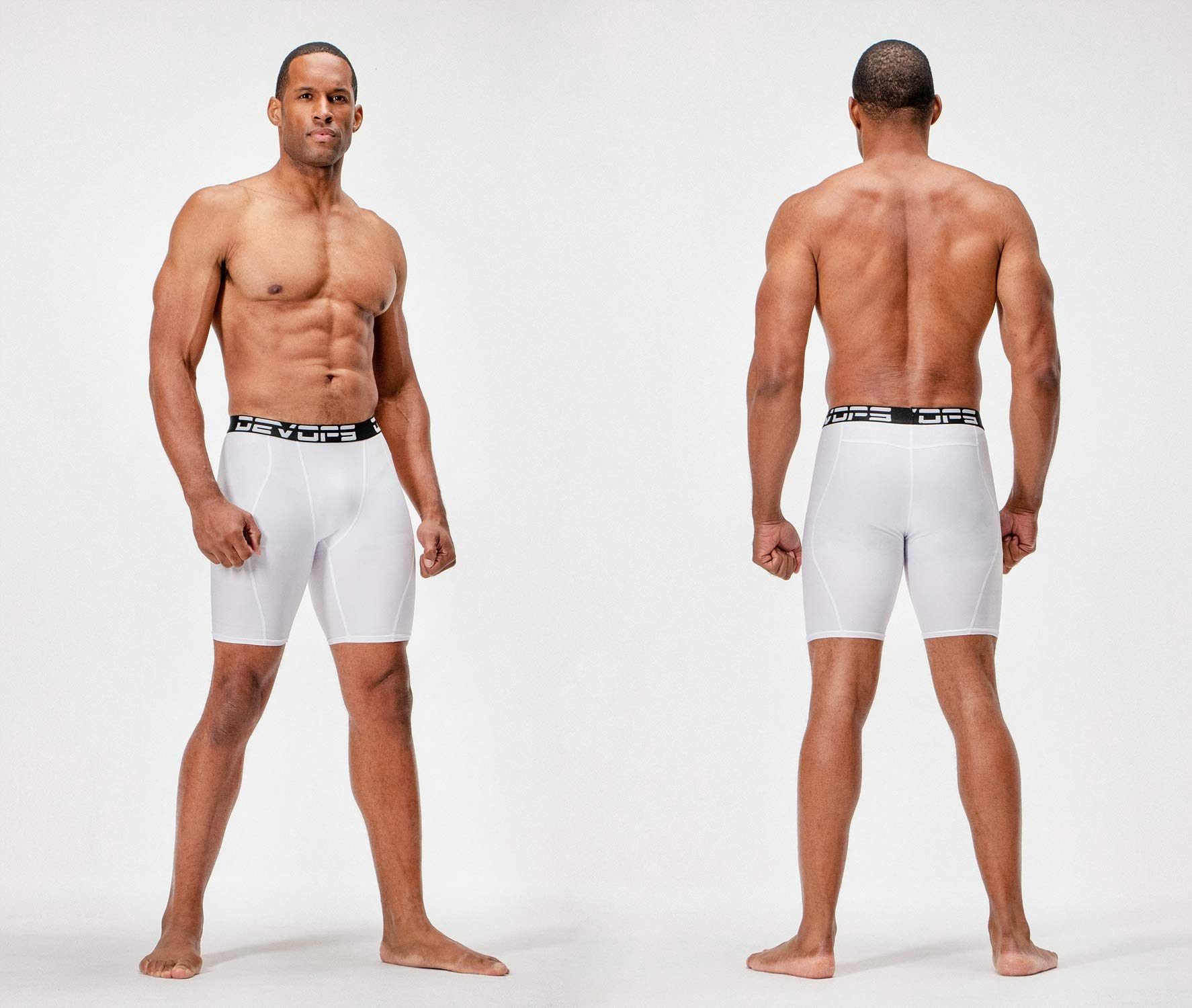 Quần Underwear - DEVOPS 3 Pack Men's Compression Shorts Underwear - 1178455154