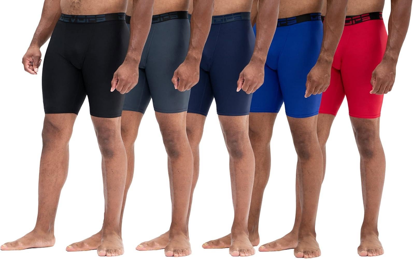 Quần Underwear - DEVOPS 3 Pack Men's Compression Shorts Underwear - 1178455154