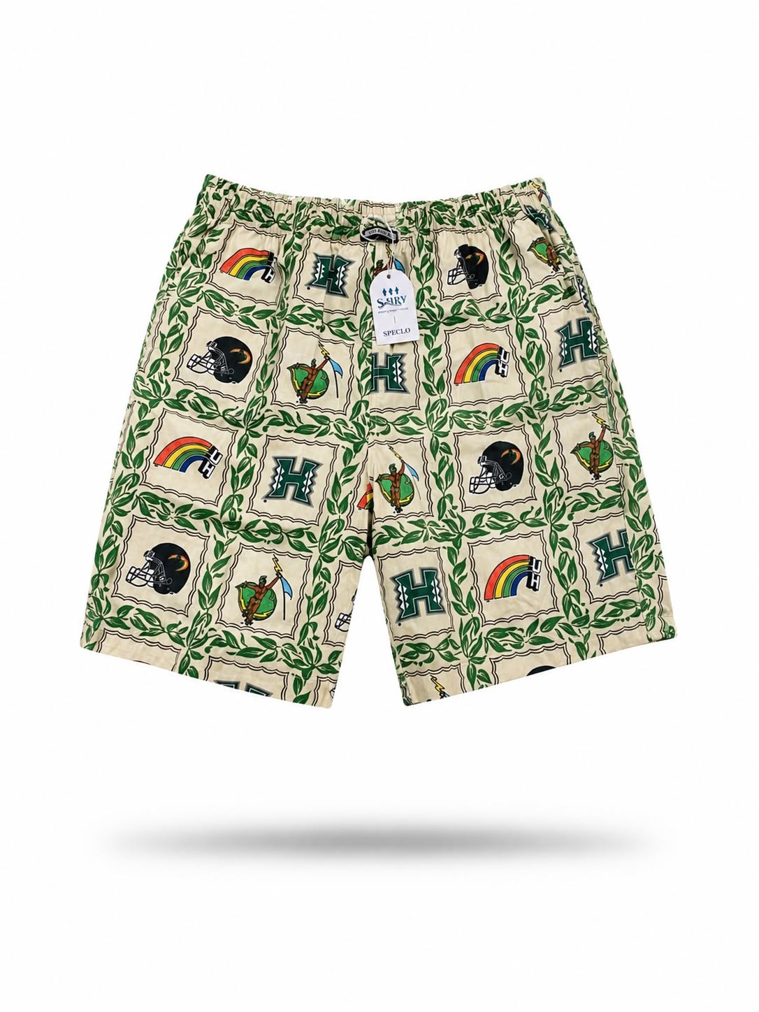 Quần Shorts Chính Hãng - SPECLO Men's Drawstring Waist All-Over Beach Shorts -  SPL0907-001