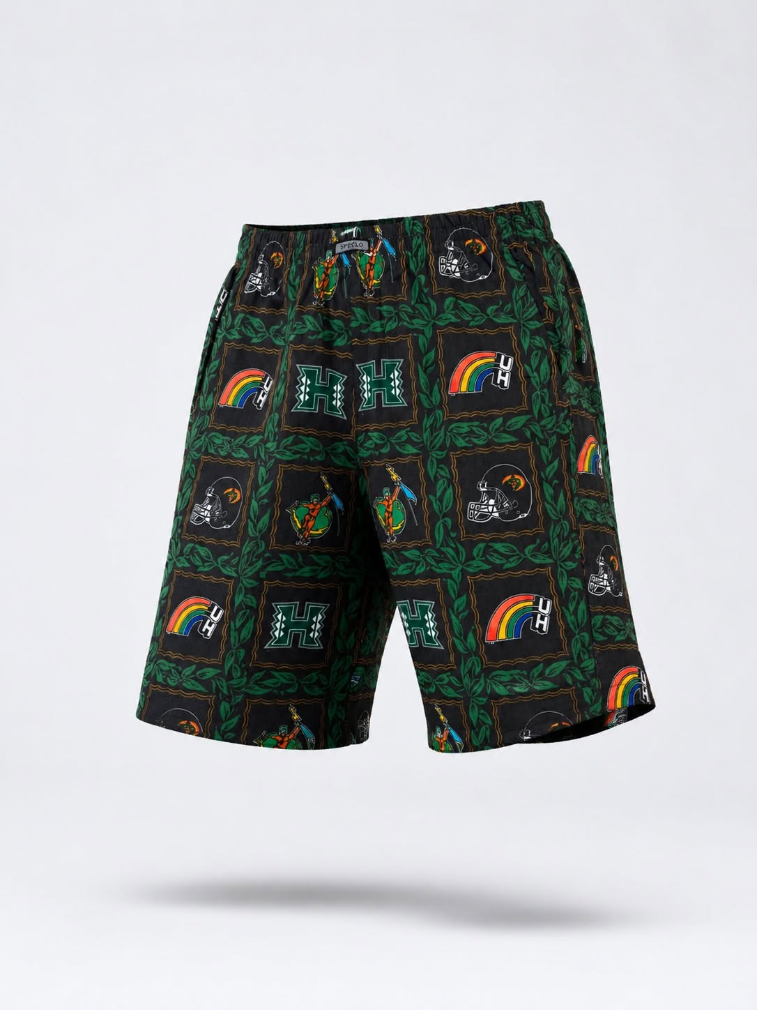 Quần Shorts Chính Hãng - SPECLO Men's Drawstring Waist All-Over Beach Shorts - SPL0907-002