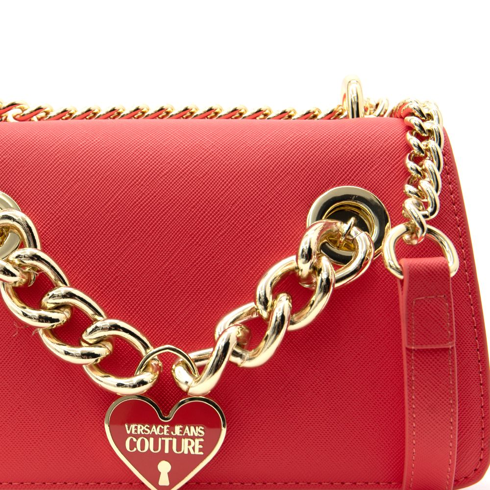 PHỤ KIỆN CHÍNH HÃNG - TÚI NỮ VERSACE JEANS COUTURE DELUXE CHAIN ROSA RED - 74VA4BC1-ZS467-510