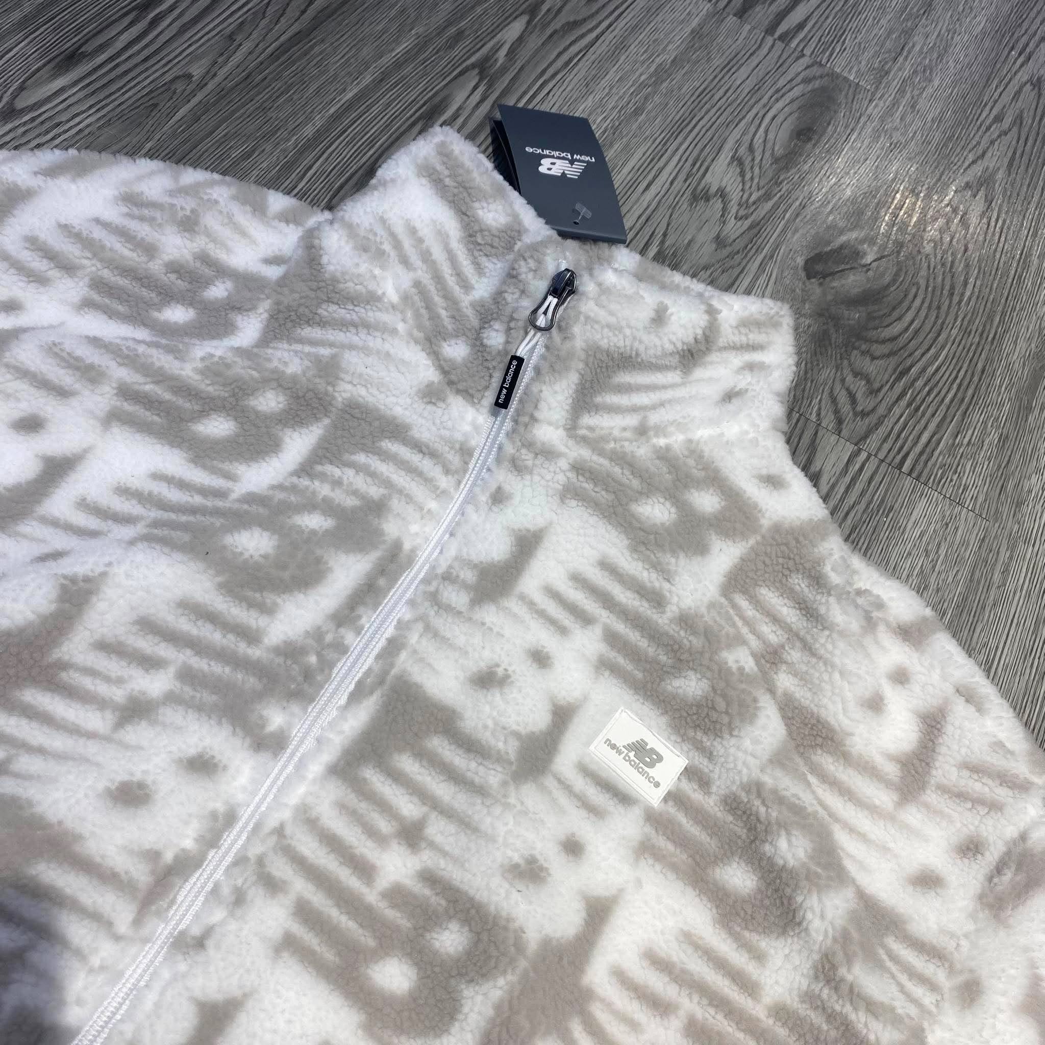 Áo Khoác Chính Hãng - New Blance Men's Monogram Full Zip Fleece Jacket - NBFL2501-GY