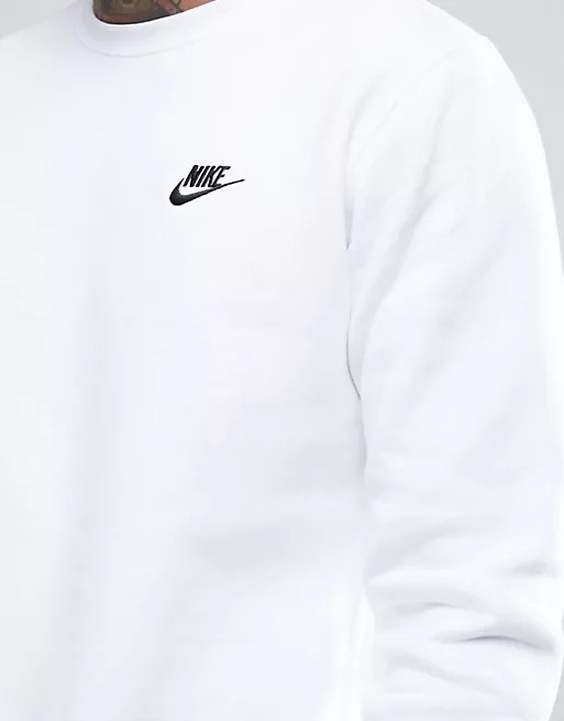 Áo Sweater Chính Hãng - Nike Club Fleece Men's T-Shirt 'White' - 804340-100