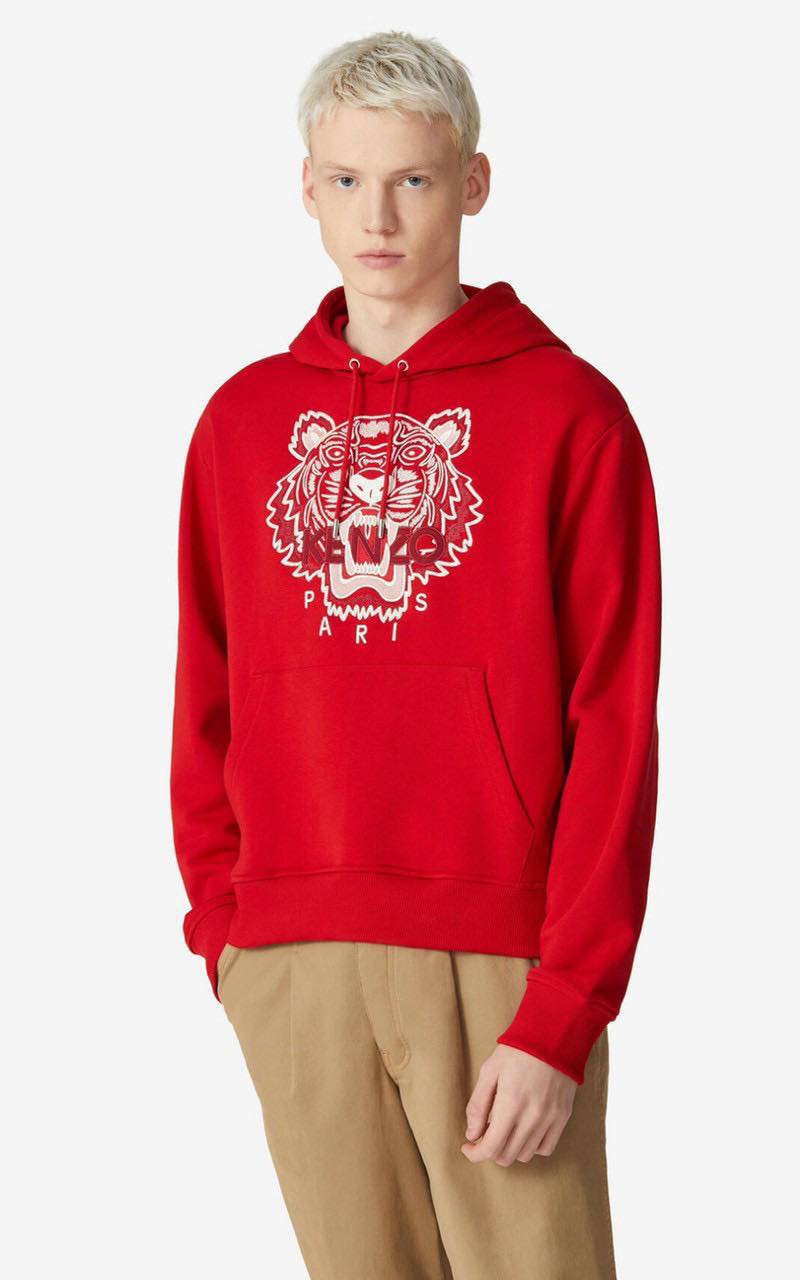 Áo Hoodie Nỉ Da Cá Kenzo Two-tone Tiger Hoodie 