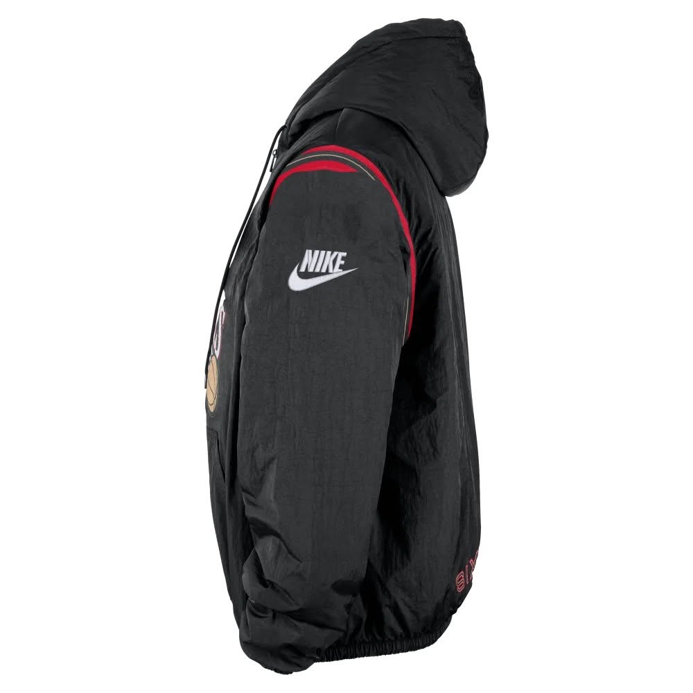 Áo Hoodie Chính Hãng - Nike NBA Philadelphia 76ers Hardwood Classics Therma-FIT Half-Zip - HQ5334-010