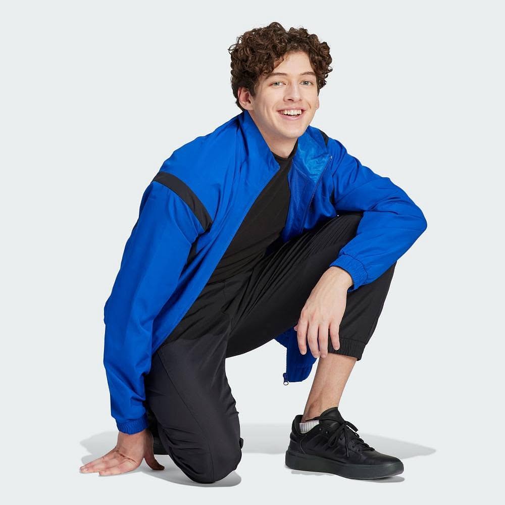 Bộ Thể Thao Chính Hãng - Adidas  Woven Tracksuit Glossy with Elastic Blue - IJ6070