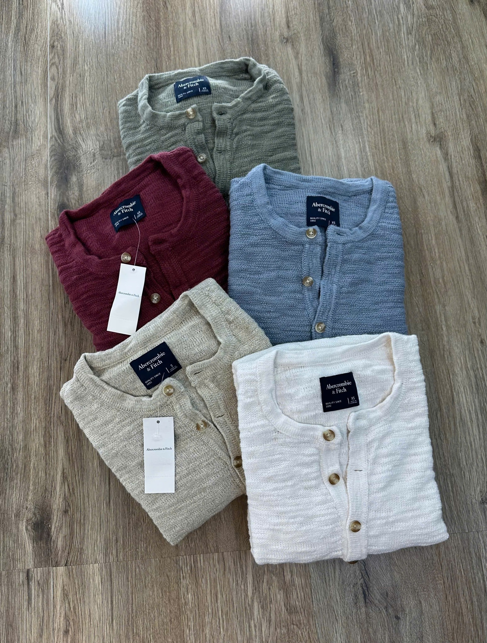 Áo Sweater Chính Hãng - Abercrombie & Fitch Cotton Knit Henley 