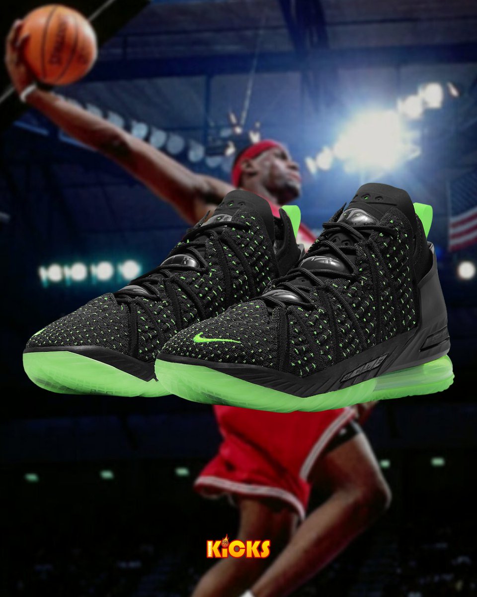 Giày Bóng Rổ Chính Hãng Nike LeBron 18 “Dunkman” Electric Green - CQ9284-005