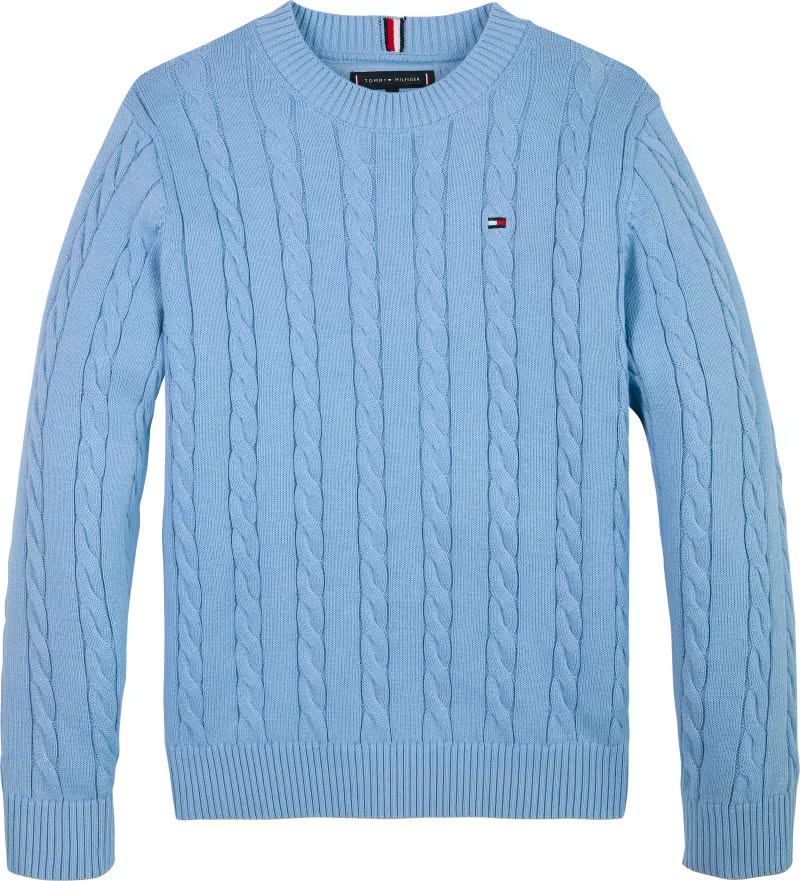 Áo Sweater Chính Hãng - Tommy Hilfiger Pullover Sweater Cloudy Blue - 4034175VAR