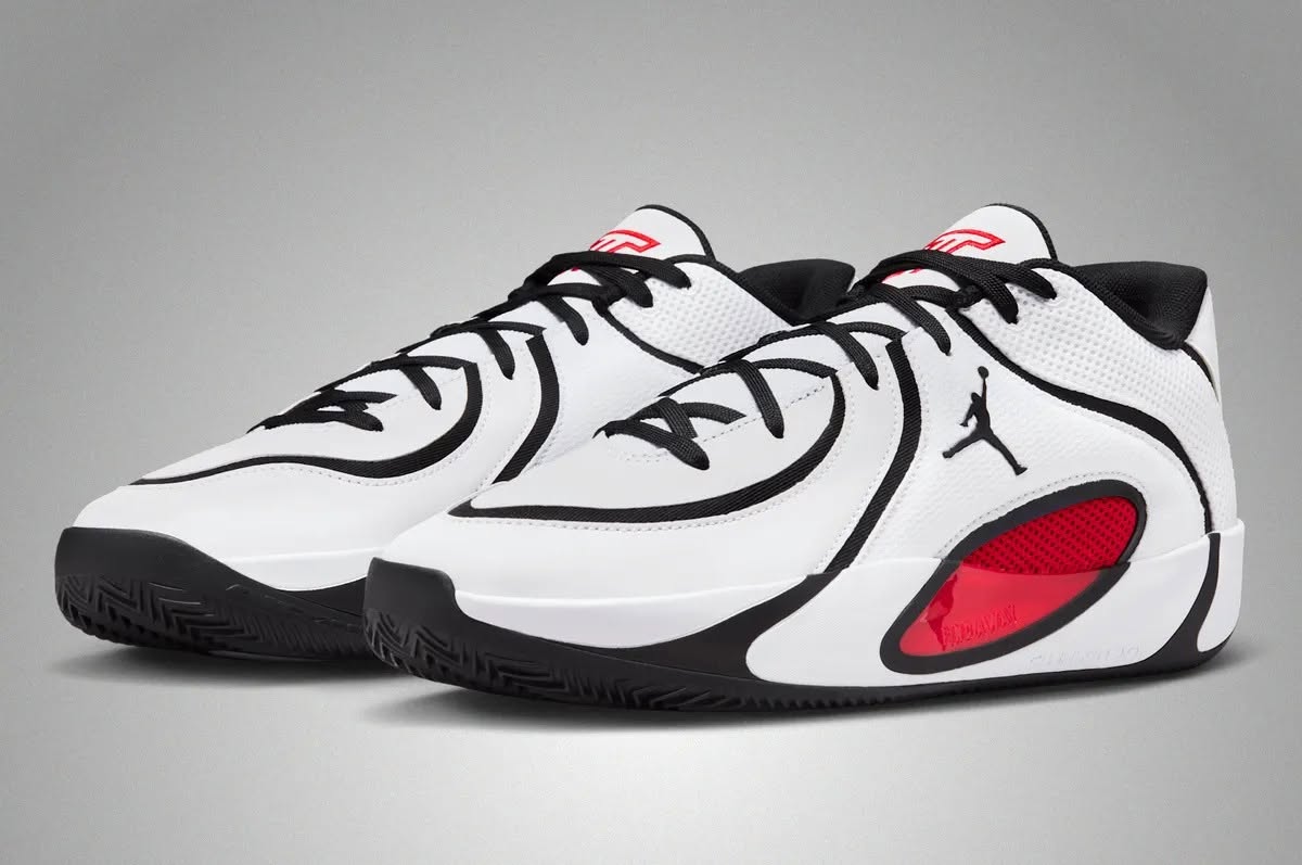 Giày Bóng Rổ Chính Hãng - Jordan Tatum 4 White Black University Red - HQ4613-101