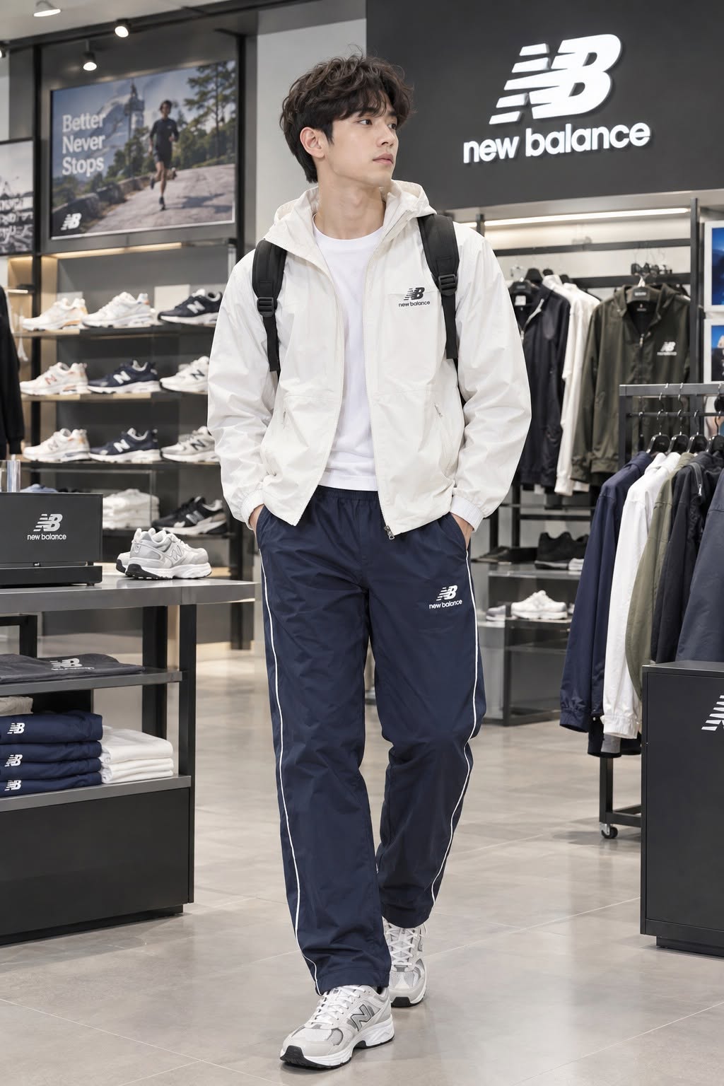 Quần Dài Chính Hãng - New Balance Trackside Woven Pant Navy - NB6208UF