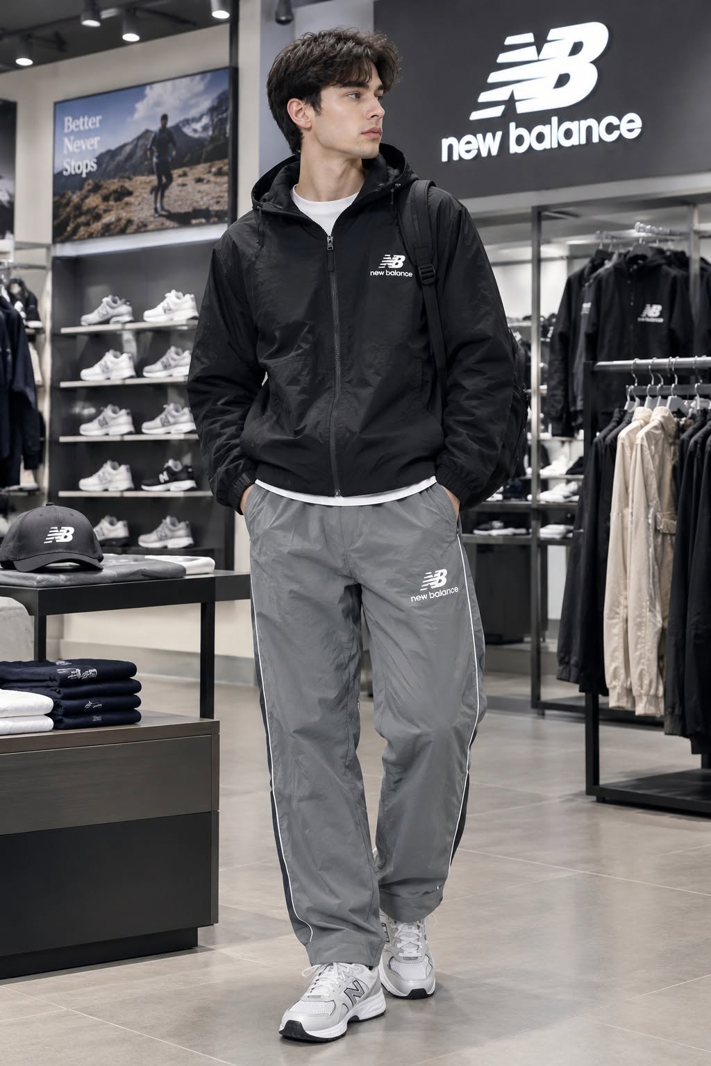 Quần Dài Chính Hãng - New Balance Trackside Woven Pant Grey - NB6209UF