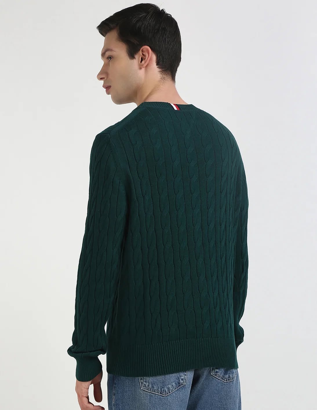Áo Sweater Chính Hãng - Tommy Hilfiger Men Cable Knit Pullover - 9O0KQK81PGY