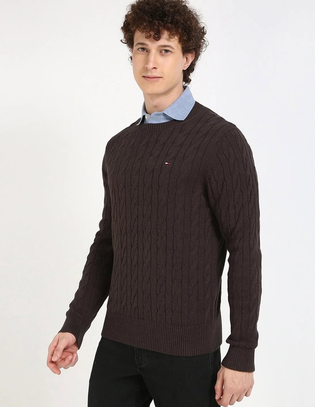 Áo Sweater Chính Hãng - Tommy Hilfiger Men Cable Knit Pullover - T1JSZC03454