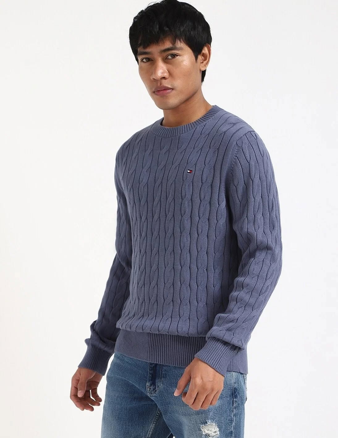 Áo Sweater Chính Hãng - Tommy Hilfiger Men Cable Knit Pullover - WR19HGFU93S