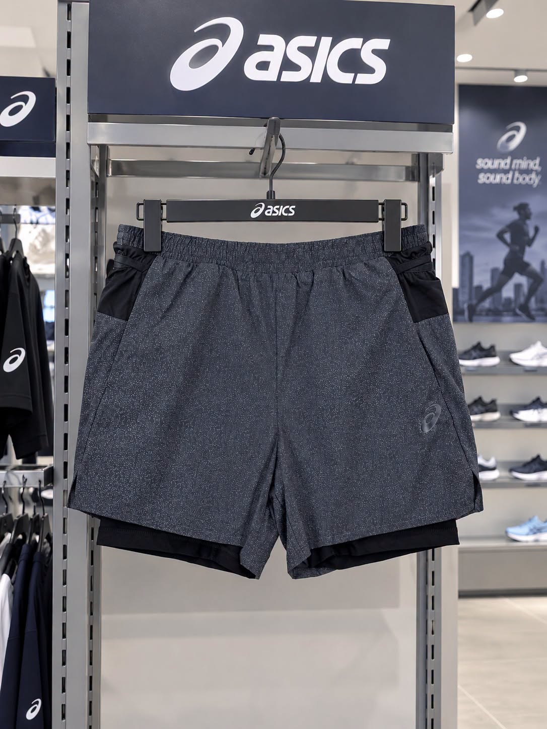 Quần Short Chính Hãng - Asics Running Men's 2in1 5inh' - ASGrey50873