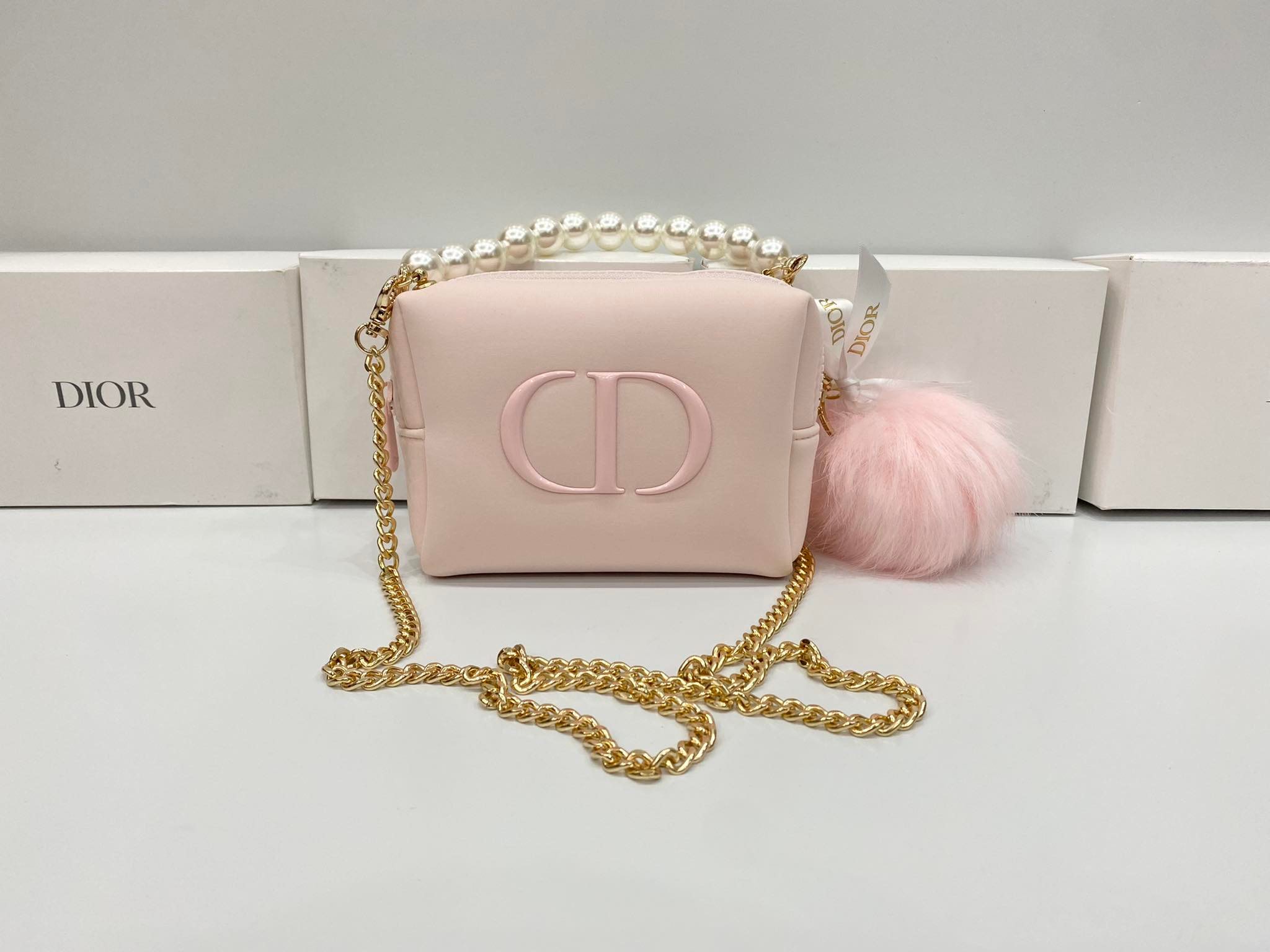 Túi Hàng Hiệu Dior Vip Gift Beauty Vanity Case Pink - C40000651