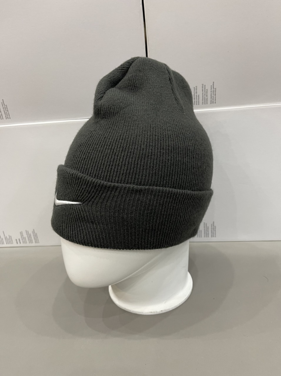 Mũ nón len unisex dày dặn Nike Xám - 309-060