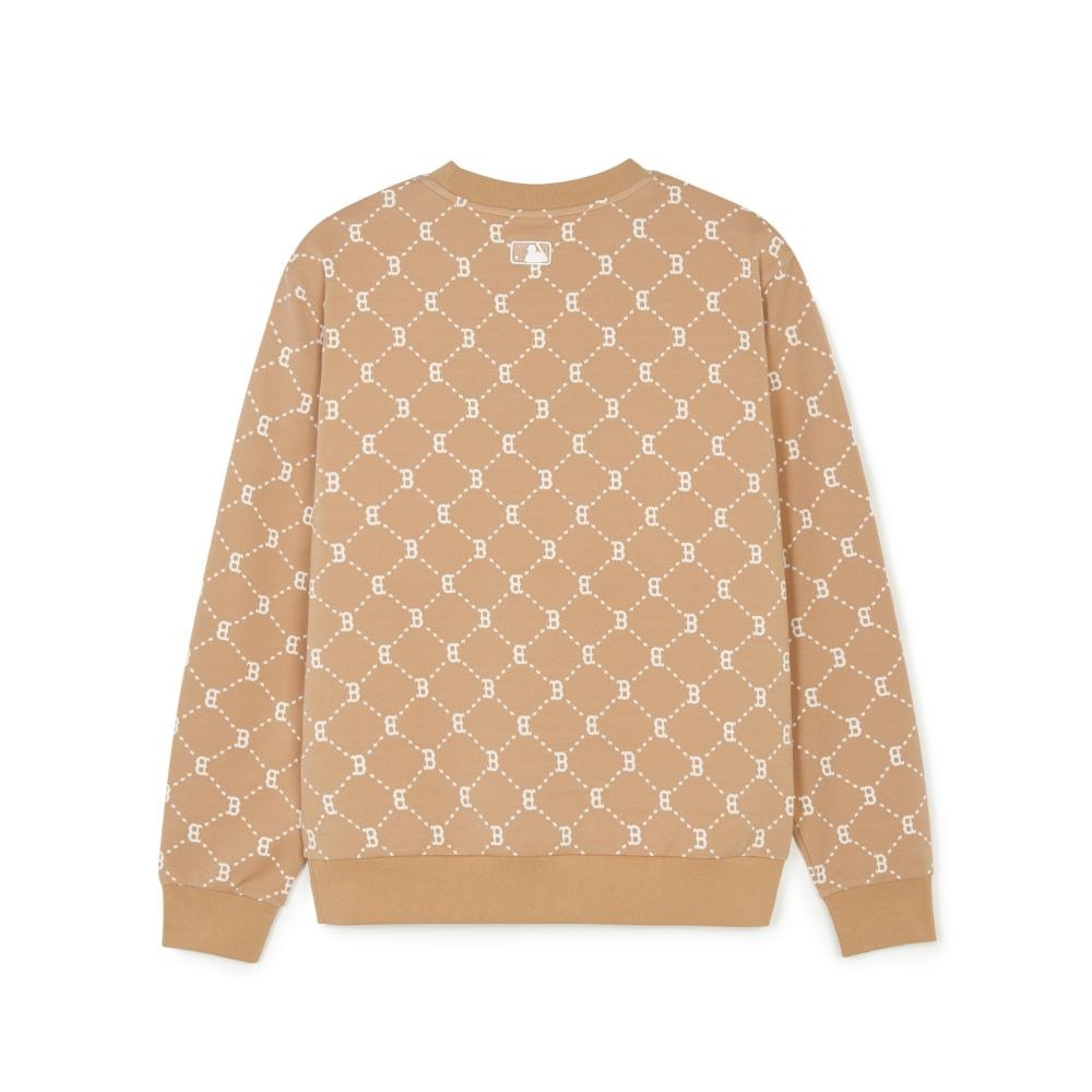 Áo Sweater Chính Hãng - MLB Sweatshirts Jacquard Dia Monogram Boston Begie - 3AMTM0141 - 43CAL