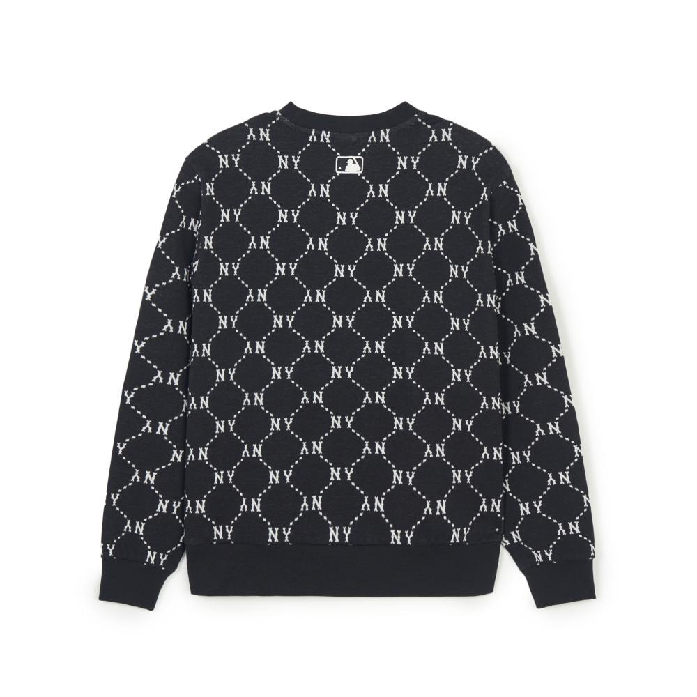 Áo Sweater Chính Hãng -  MLB Sweatshirts Jacquard Dia Monogram New York Black - 3AMTM0141-50BKS