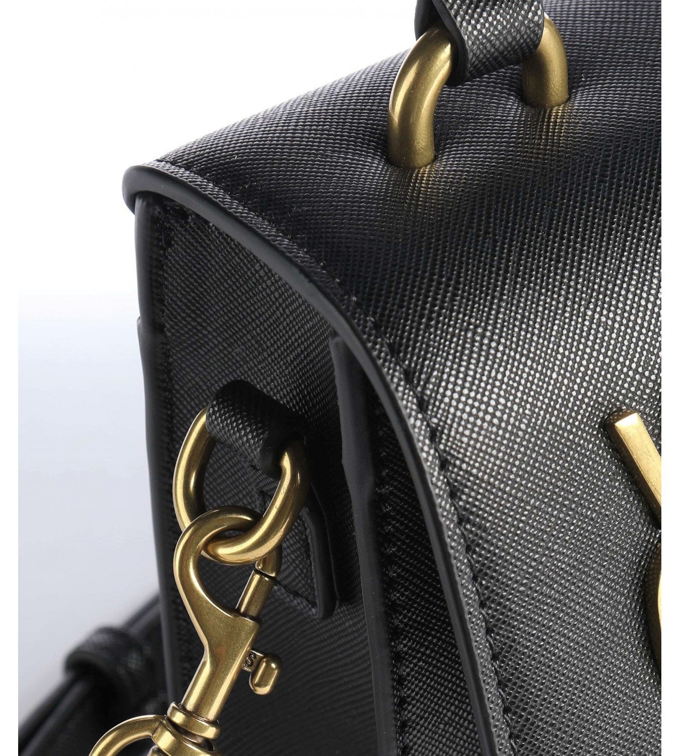 PHỤ KIỆN CHÍNH HÃNG - Túi Nữ Versace Jeans Couture Fall Winter Logo Lock Bag in Black - 71VA4BL4-71879-899